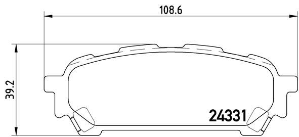 Brembo P78014 Brake Pad Set, disc brake - 1