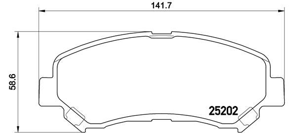 Brembo P79028 Brake Pad Set, disc brake - 1