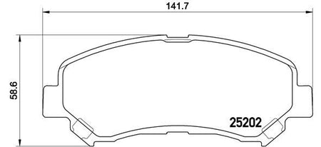 Brembo P79028 Brake Pad Set, disc brake - 1