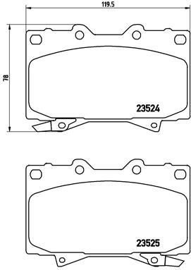 Brembo P83048 Brake Pad Set, disc brake - 1