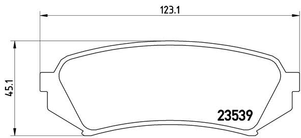 Brembo P83049 Brake Pad Set, disc brake - 1