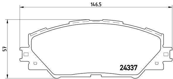 Brembo P83071 Brake Pad Set, disc brake - 1
