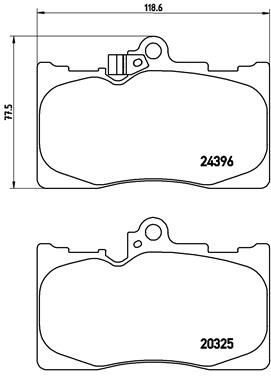 Brembo P83072 Brake Pad Set, disc brake - 1