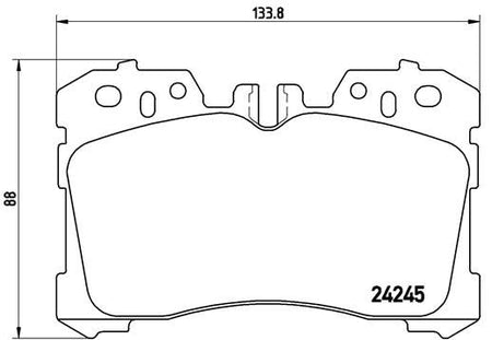 Brembo P83075 Brake Pad Set, disc brake - 1