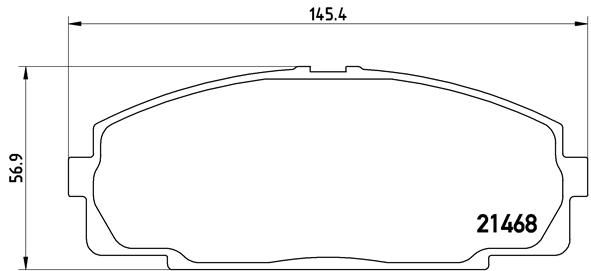 Brembo P83092 Brake Pad Set, disc brake - 1