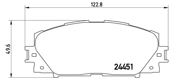 Brembo P83106 Brake Pad Set, disc brake - 1