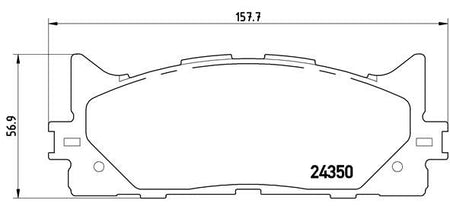 Brembo P83117X Brake Pad Set, disc brake - 1