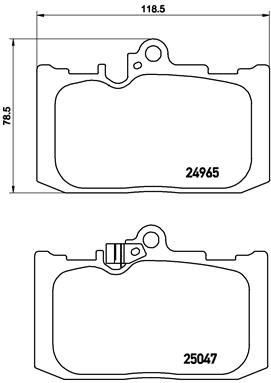Brembo P83131 Brake Pad Set, disc brake - 1