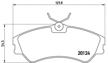 Brembo P85028 Brake Pad Set, disc brake - 1