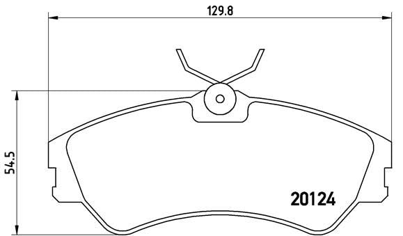 Brembo P85028 Brake Pad Set, disc brake - 1