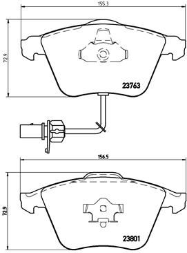 Brembo P85084 Brake Pad Set, disc brake - 1