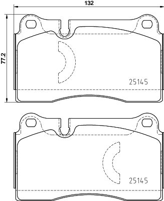 Brembo P85159 Brake Pad Set, disc brake - 1