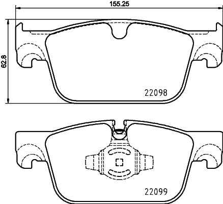 Brembo P86028 Brake Pad Set, disc brake - 1