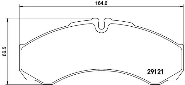 Brembo PA6017 Brake Pad Set, disc brake - 1