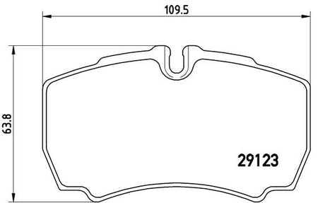 Brembo PA6023 Brake Pad Set, disc brake - 1