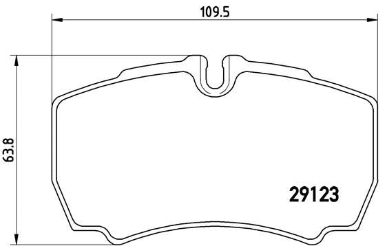 Brembo PA6023 Brake Pad Set, disc brake - 1
