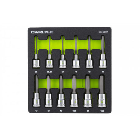 12PC 3/8DR Hex Metric Socket Set