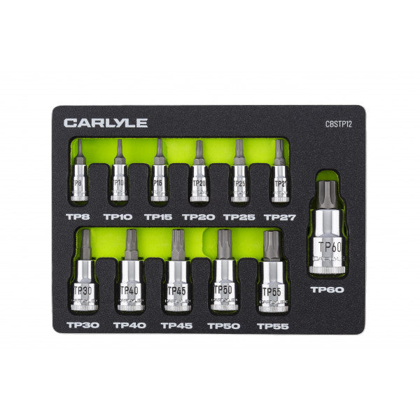 12 Pc Star Plus Bit Socket Set