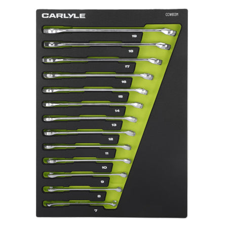 13 PC Metric 6 PT Combination Wrench Set 7mm to 19mm
