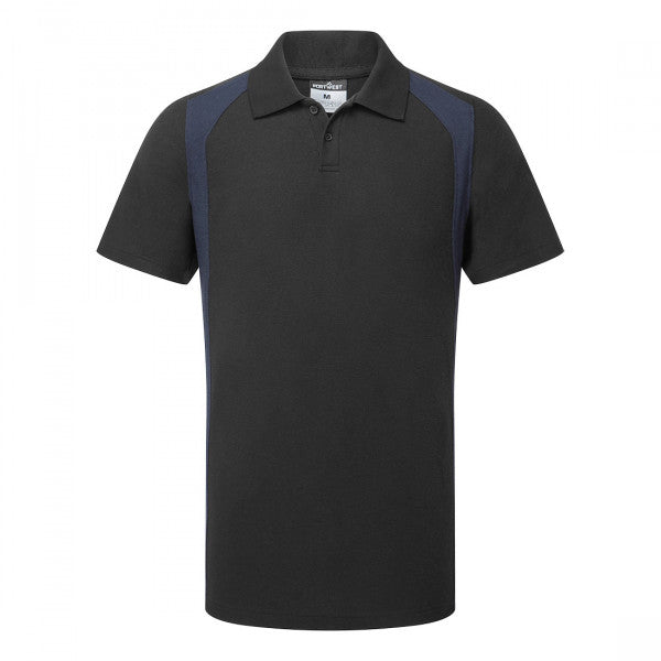 CD812 - WX2 Eco Polo Shirt S/S Black/Navy