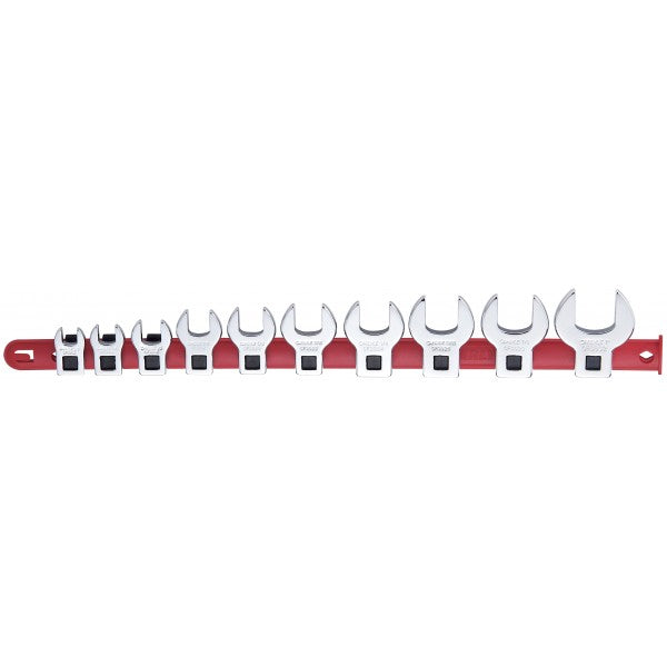 Spanner Set - Combination Crow's Foot - Metric - 10 Piece