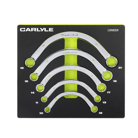5 PC Metric 12 PT Half Moon Wrench Set