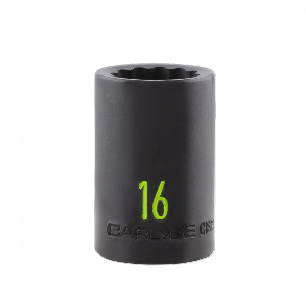 1/2in Drive 16mm 12 PT Impact Socket