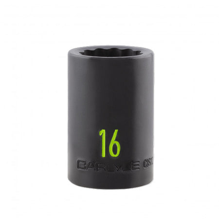 1/2in Drive 16mm 12 PT Impact Socket