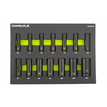 14PC 1/2DR 6PT Deep Imp Skt 10-27MM
