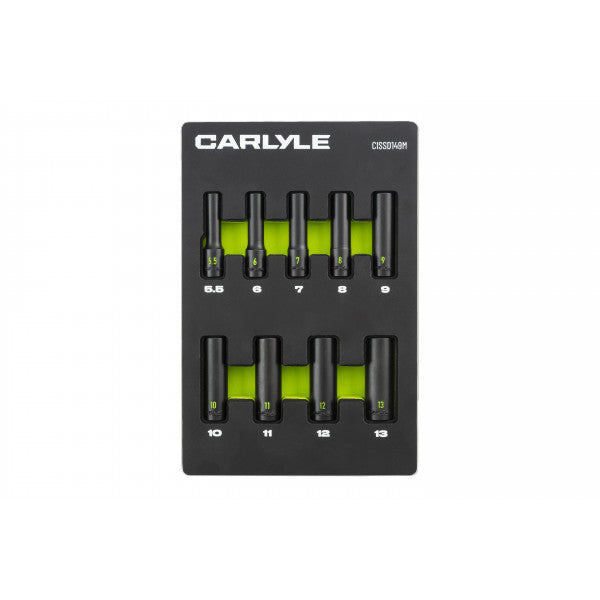 9PC 1/4DR 6PT Deep Socket Set