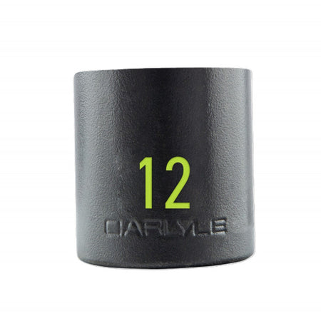 1/2in Drive 12mm 6 PT Stubby Impact Socket