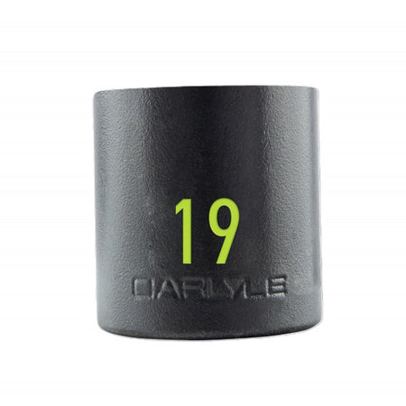 1/2in Drive 19mm 6 PT Stubby Impact Socket