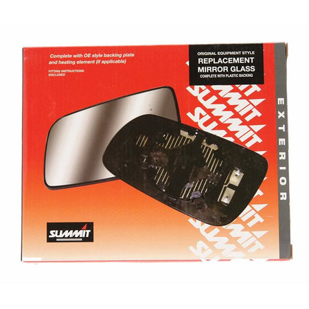 Mirror Glass Replacement - Commercial OEM Style With Base Plate