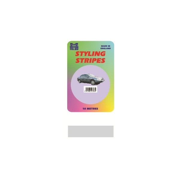 Single Stripe - Silver - 6mm - 10m Length