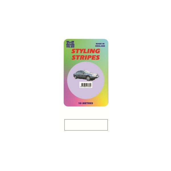 Single Stripe - White - 6mm - 10m Length