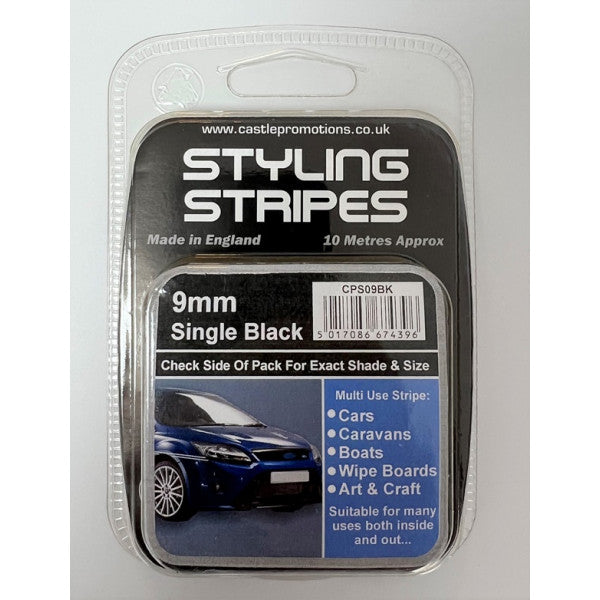 Black 9MM Styling Stripe