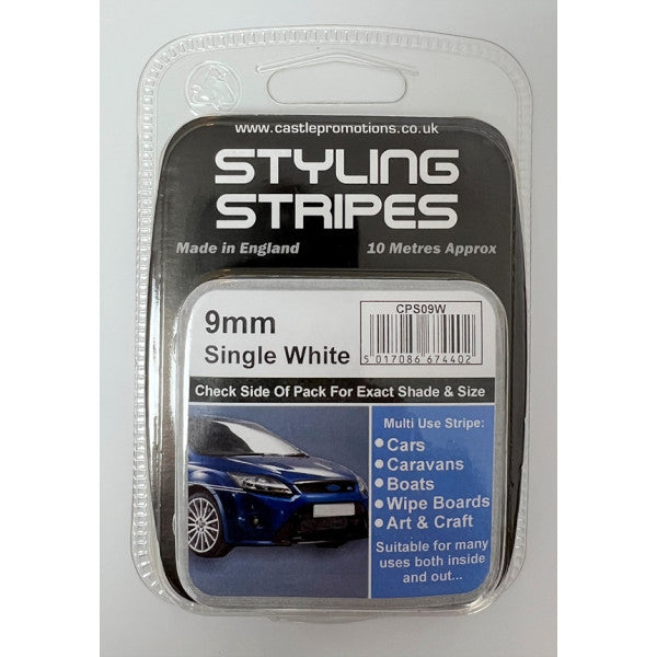 White 9MM Styling Stripe
