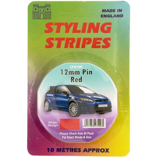 Single Stripe - Red - 12mm - 10m Length