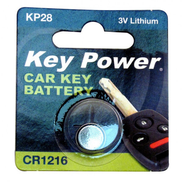Key Power Coin Cell Battery CR1216 - Lithium 3V - Box of 10