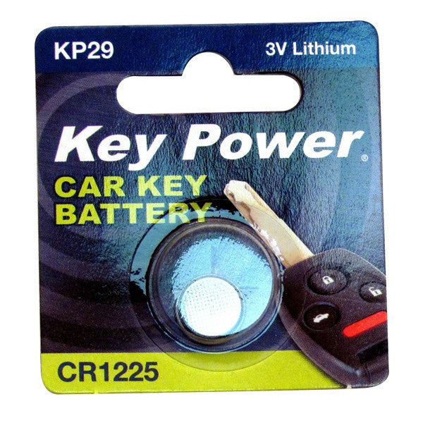 Key Power Coin Cell Battery CR1225 - Lithium 3V - Box of 10