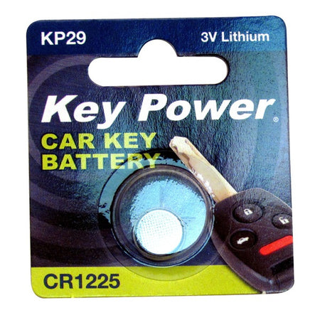 Key Power Coin Cell Battery CR1225 - Lithium 3V - Box of 10