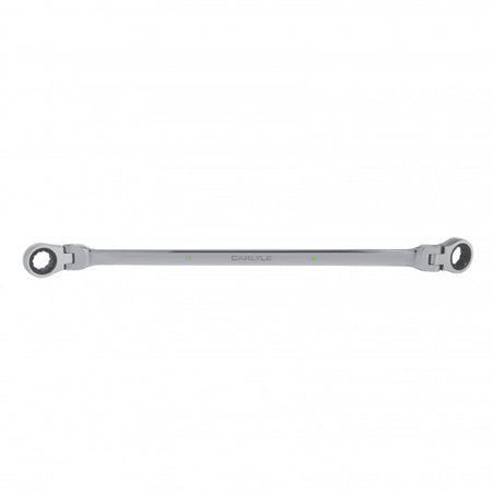 12 PT 12mm x 14mm 72 Tooth Extended Box Ratcheting Flex Double Box Wrench