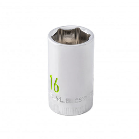 1/2DR 6PT 16MM Chrome Socket
