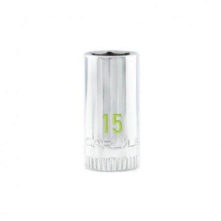 1/4DR 6PT 15MM Chrome Socket