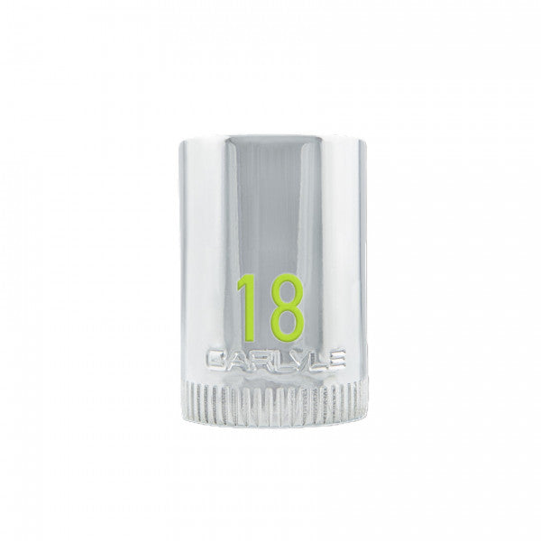 3/8DR 18MM 12PT Chrome Socket