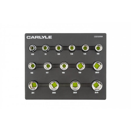 15PC 1/2DR 6PT Socket Set 10-24MM