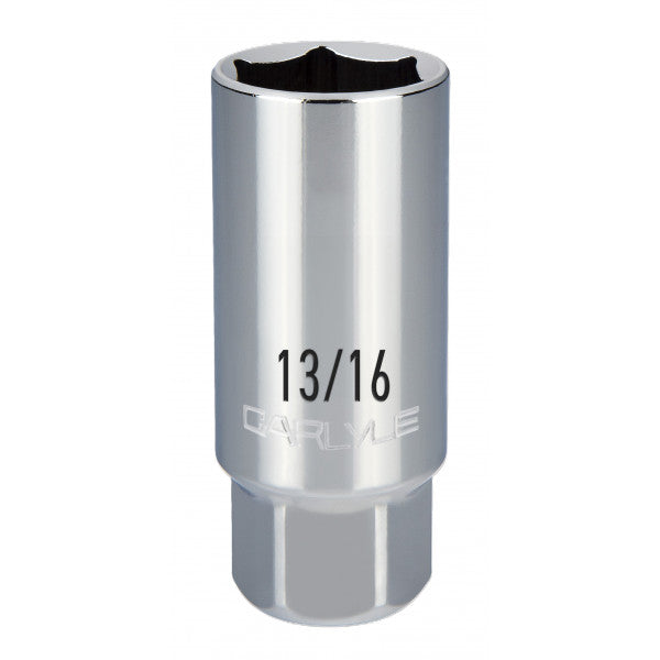 1/2in Drive 13/16in Chrome Spark Plug Socket