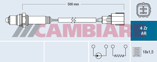 Cambiare VE381806 Oxygen Sensor - 1