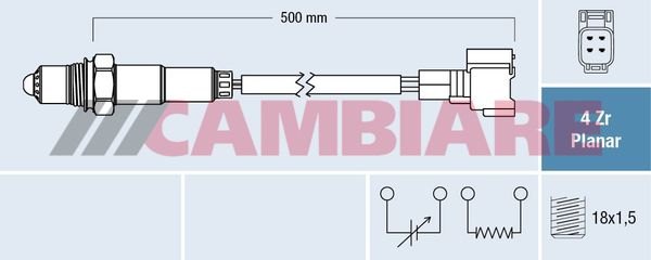 Cambiare VE381818 Oxygen Sensor - 1