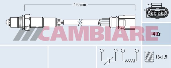 Cambiare VE381855 Oxygen Sensor - 1